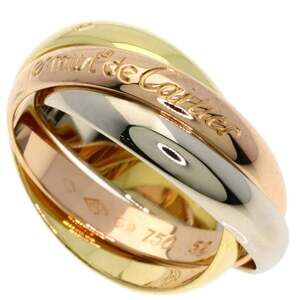 CARTIER Authentic 18k Gold Trinity Ring #51